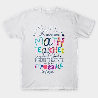 An Awesome Math Teacher Gift Idea - Impossible to forget T-Shirt